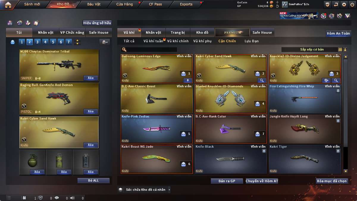shop acc cf uy tin gia re
